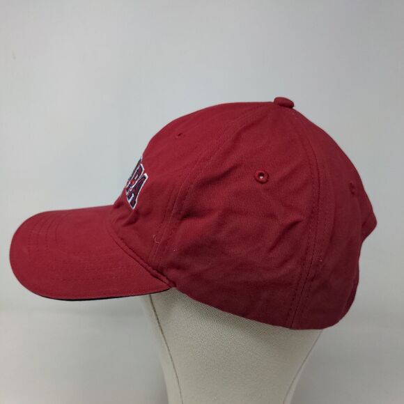 Sherry Resortwear Men's Slideback Hat Red Adjustable Embroidered Grandpa Logo - Picture 3 of 7